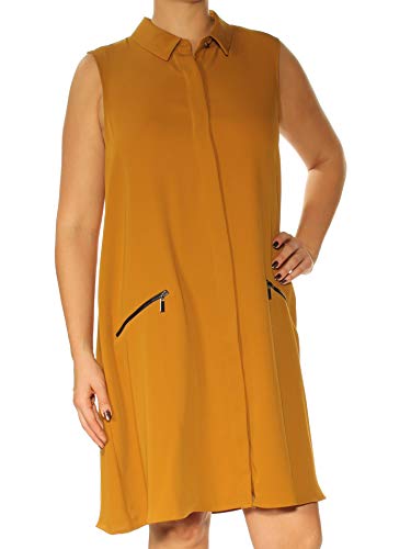 Alfani Zip Pocket A Line Shirtdress