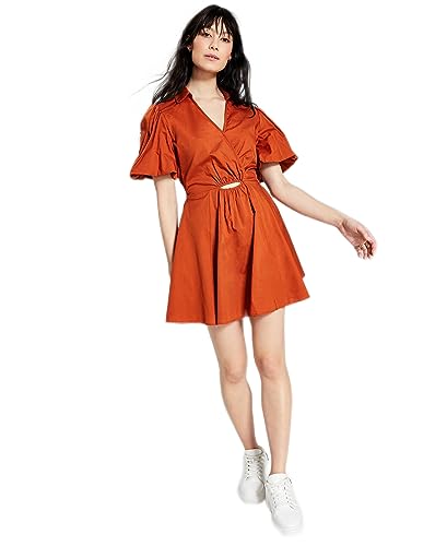 Now This Womens Cutout Fit Flare Dress