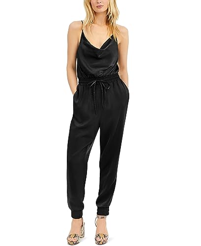 Bar III Satin Jogger Jumpsuit