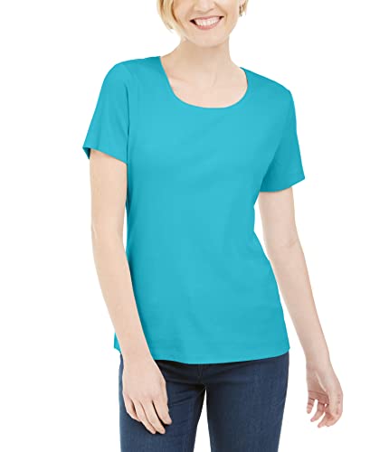 Short Sleeve Scoop Neck Top