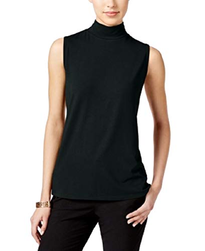 Charter Club Petite Mock-Neck Shell