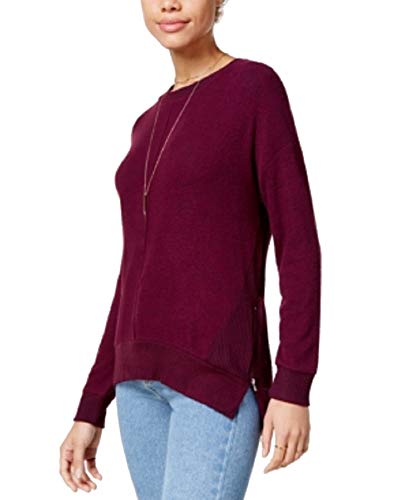 Hippie Rose Juniors Cozy Marled Side Zip Sweatshirt