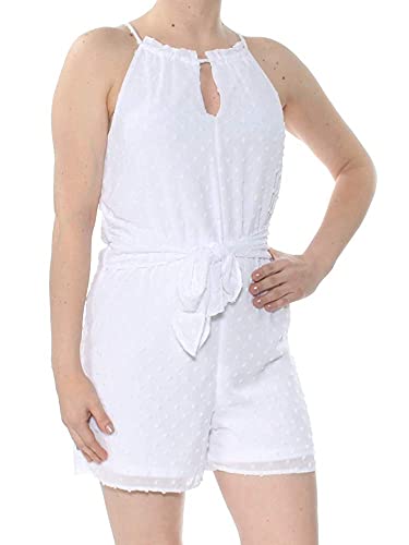 Bar III Swiss Dot Halter Romper