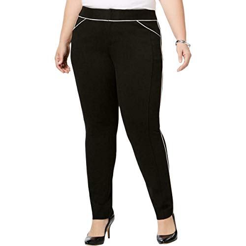 Plus Size Piped Skinny Pants