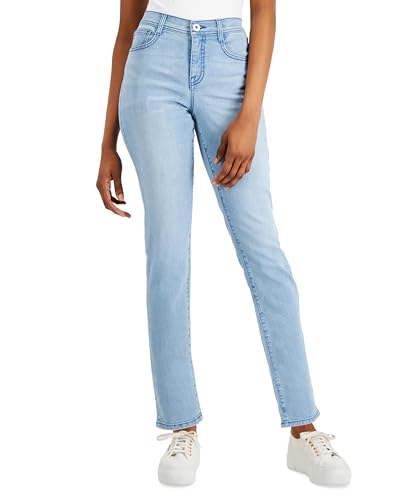 Petite Mid Rise Slim-Leg Jeans