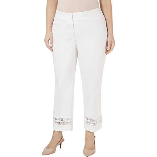 Alfani Plus Size Lace Inset Capri Tummy Control Pants