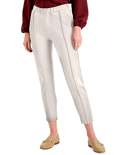 Alfani Petite Solid Seamed Cropped Pants