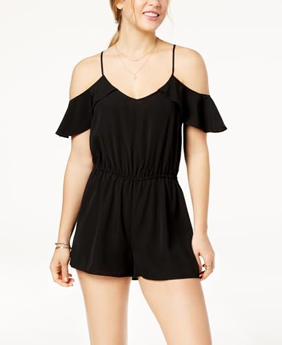Be Bop Juniors Flutter Sleeved Cold Shoulder Romper