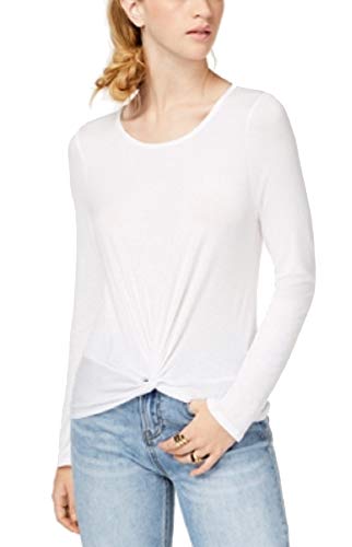 Hippie Rose Juniors Long Sleeve Twist Front Top