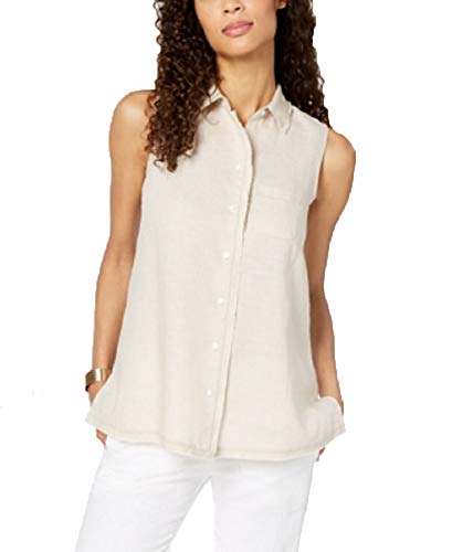 Charter Club Linen Shirt (Flax, L)