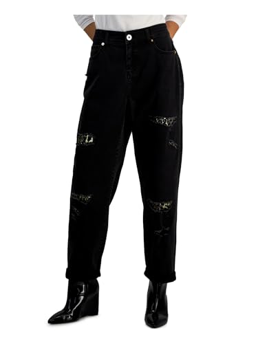 International Concepts Womens High Rise Rip Repair Jeans