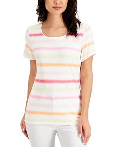 Karen Scott Gradient Stripe Top