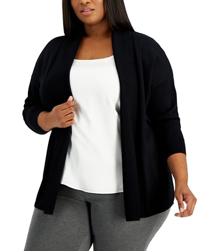 Alfani Plus Size Open Front Cardigan