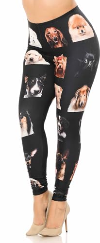Creamy Soft Reflecting Butterflies Plus Size Leggings - USA Fashion (One Size Plus,Blue)