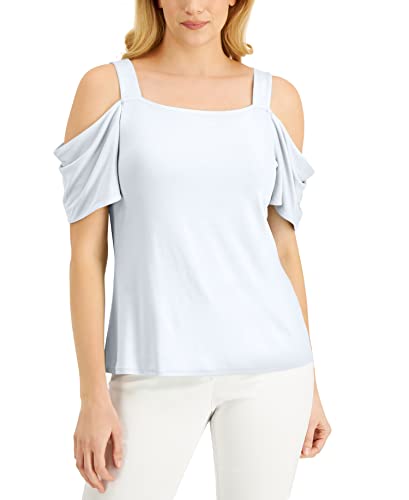 JM Collection Cold Shoulder Top