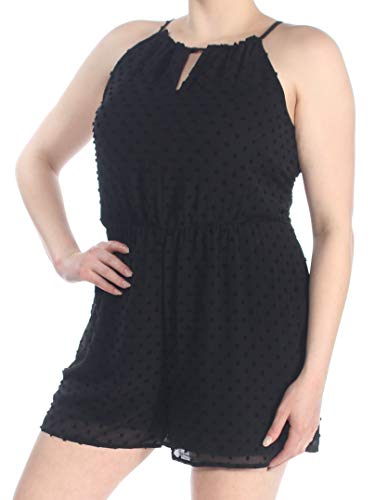 Bar III Swiss Dot Halter Romper
