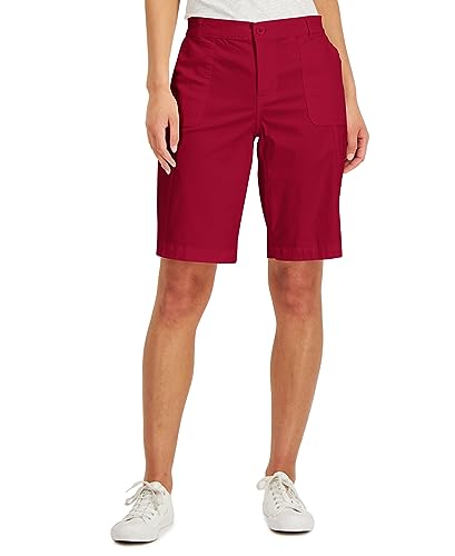 Karen Scott Womens Utility Pocket Shorts