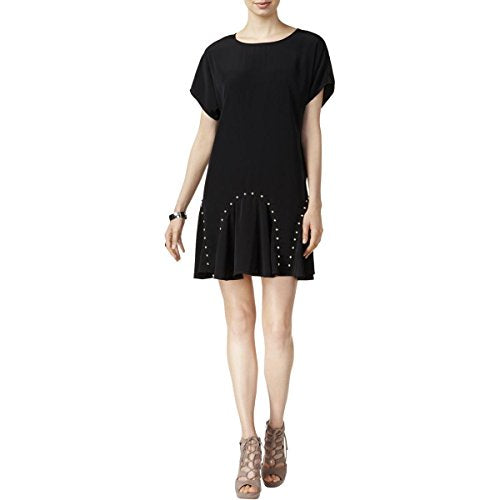 Bar III Studded Flounce Hem Dress