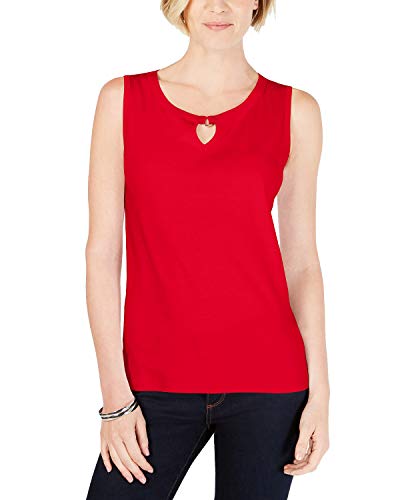 Cotton Keyhole Tank Top