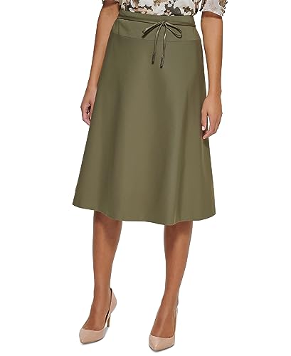 Now This Womens Side Slit Midi Skirt