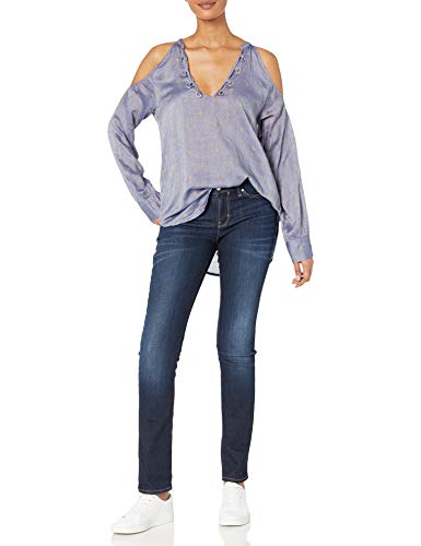 William Rast Cyrus Cotton Cold Shoulder Top