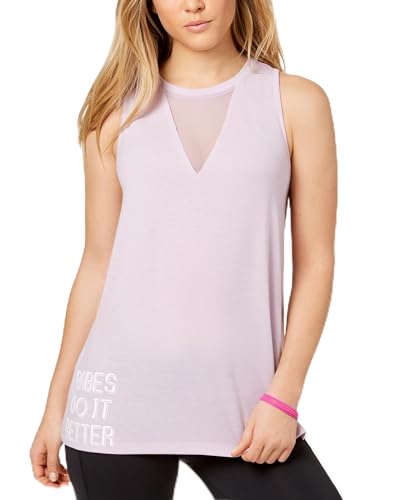 Material Girl Active Juniors Mesh Inset Tank Top