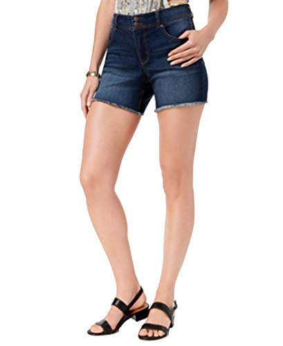 Style & Co Petite Frayed Hem Double Button Shorts