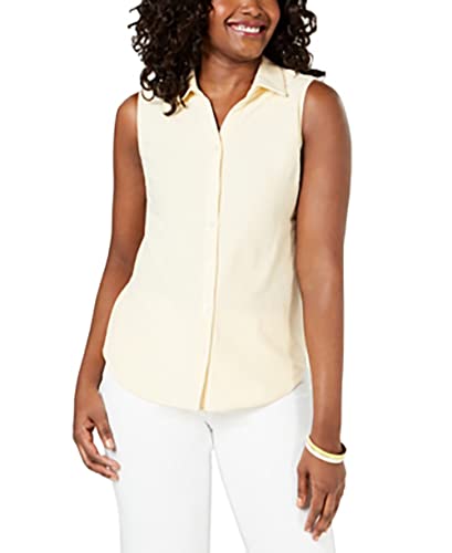 Petite Cotton Striped Pique Shirt