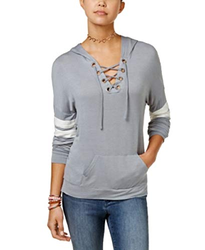 Hippie Rose Juniors Lace Up Hoodie