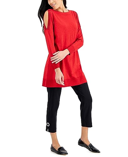 JM Collection Cold Shoulder Sweater Dress
