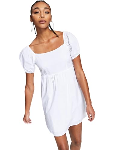 Now This Cotton Tie Trim Open Back Dress