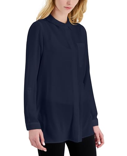 Alfani Button Front Tunic