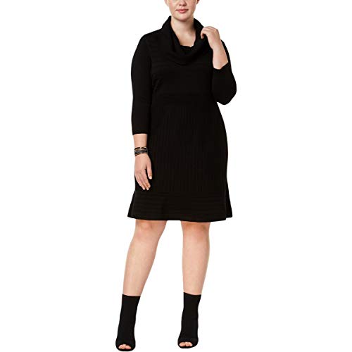 Plus Size Cowl Neck Sweater Dress