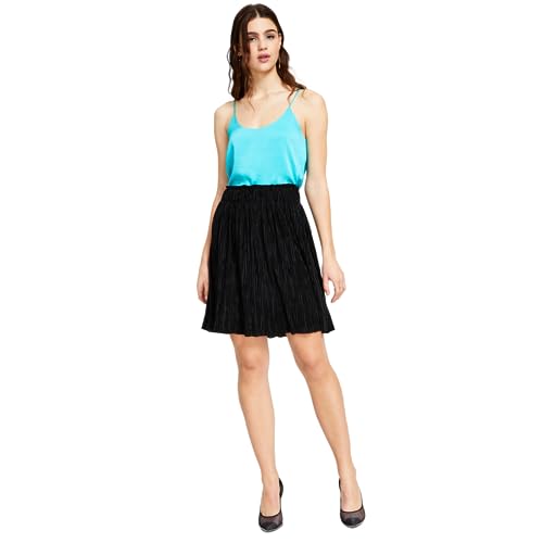 Bar III Pleated Pull On Skirt