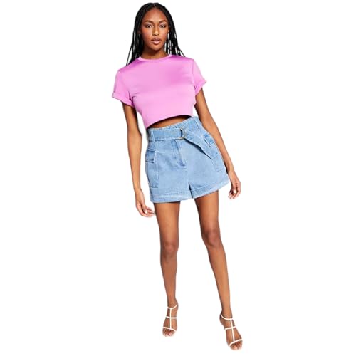 INC International Concepts Jeannie Mai X Inc Denim Belted Cargo Shorts