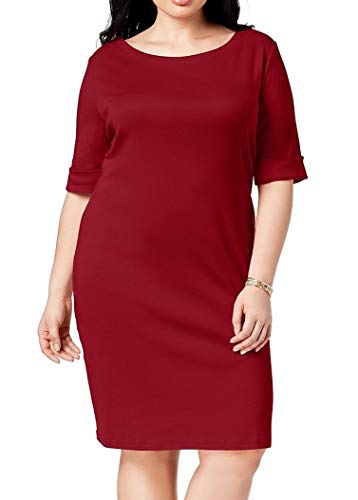 Plus Size Cotton Shift Dress