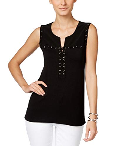 Inc International Concepts Petite Embellished Keyhole Peasant Blouse