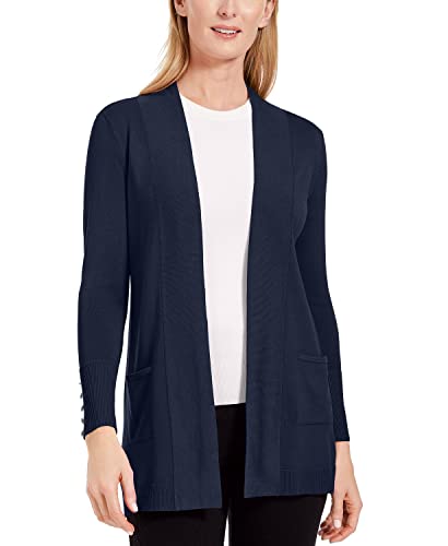 JM Collection Open Front Cardigan
