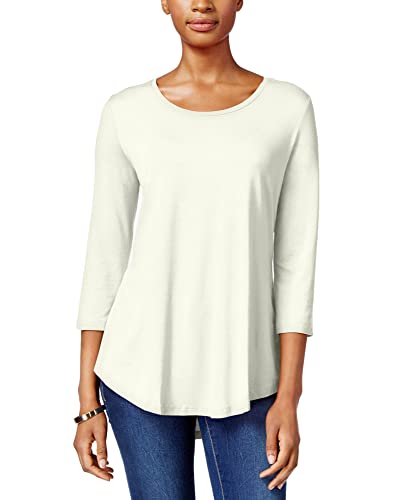 JM Collection Scoop Neck Top