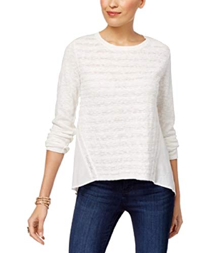 High-Low Contrast Sweater