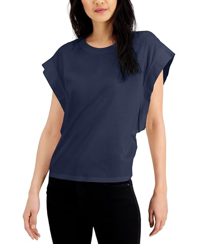 INC International Concepts Womens Rolled Sleeve T-Shirt