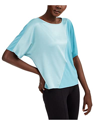 Alfani Womens Satin Mixed Media Pullover Top