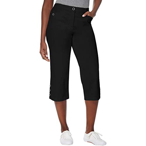 Karen Scott Button Cuff Capri Pants