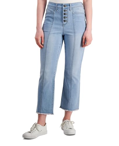 Style & Co Button Fly Cropped Jeans