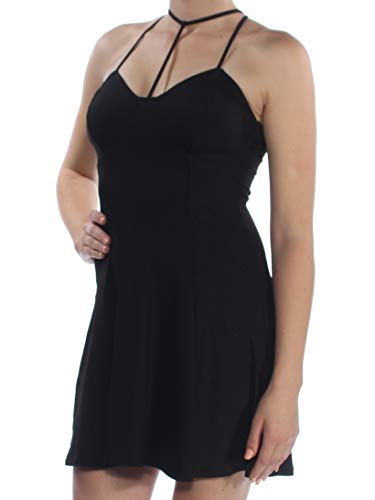 Juniors' Strappy Fit & Flare Dress