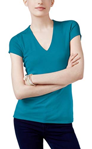 INC International Concepts Ribbed V Neck Top