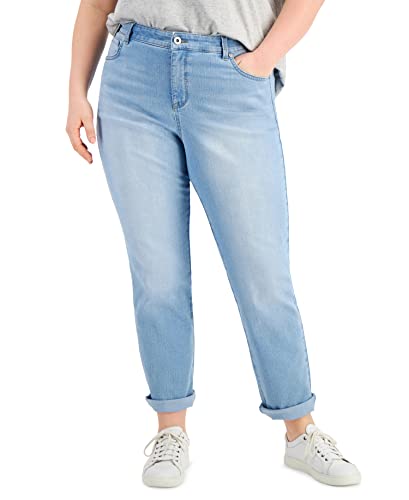 Plus Size High-Rise Straight Jeans