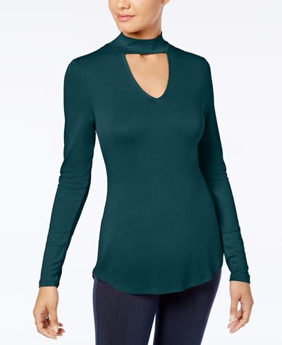 Ultra Flirt Juniors Mock Neck Cutout Top