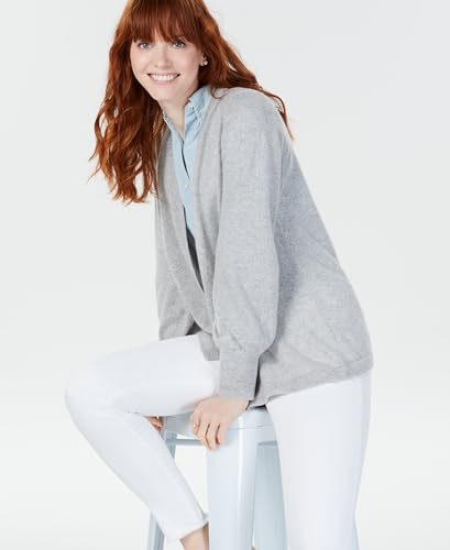 Charter Club Cashmere Blouson Sleeve Cardigan