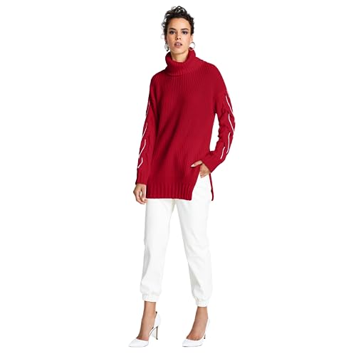 INC International Concepts Cable Turtleneck Tunic Sweater